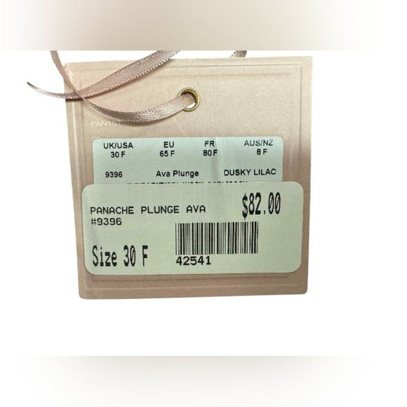 Panache NWT Ava Plunge Bra Lace Dusky Lilac Size 30F - Picture 6 of 6